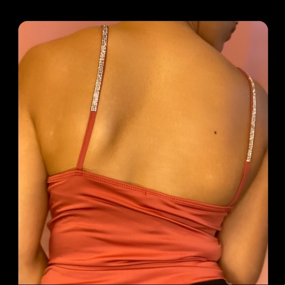 Blush rhinestone bodysuit - Picture 2 of 2